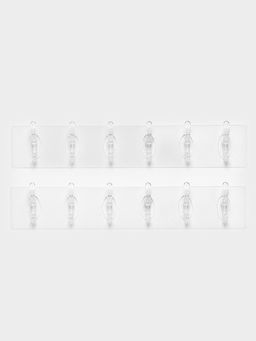 Крючки настенные самоклеящиеся, 6 крючков на общей гибкой прозрачной основе, набор 2 шт. - Simaland фото 4