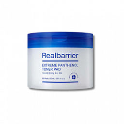 Real Barrier Extreme Pathenol Toner Pad 150ml (80ea) - Увлажняющие тонер-пэды с пантенолом