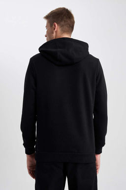 Толстовка обычного кроя с капюшоном и мягкой подкладкой с текстовым принтом - Defacto фото 7