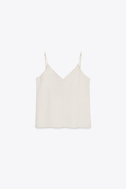 ZW COLLECTION LACE CAMISOLE TOP - Zara фото 5