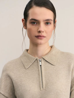 Джемпер поло с молнией / Zarina  фото 6