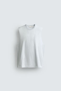 CAMISETA TANK LIGHTWEIGHT RELAXED FIT / Celeste claro