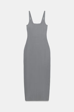 VESTIDO MIDI CONTOURING / Gris - Zara фото 7