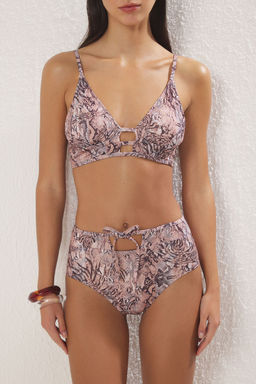 TRENDYOLMILLA Siyah Ucgen Yuksek Bel Regular Bikini Tak?m? TBESS25BT00170  фото 3