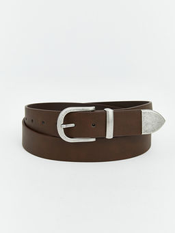 Deri G?r?n?ml? Erkek Kemer