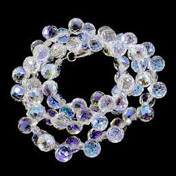 Бусы Чокер Шпинель Хрустальные капли с огранкой