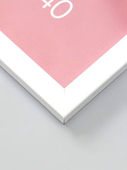 Фоторамка для фото 30×40 см Oframe, пластик, белый, (пластиковый экран)