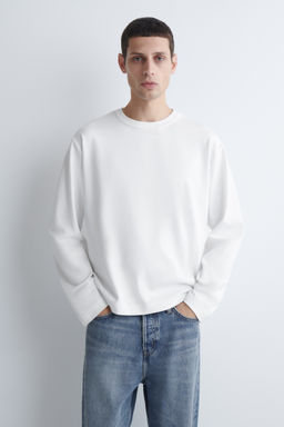 CAMISETA DE ALGOD?N DE MANGA LARGA RELAXED FIT