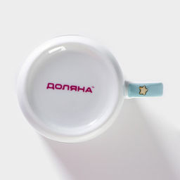 Кружка детская Доляна «Котик», 230 мл, керамика, белая