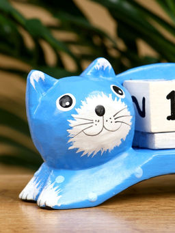 Календарь настольный Кошка, 13410 см, дерево, синий - Simaland фото 5