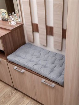 Подушка в прихожую на банкетку и скамейку PPR 80х40, Рогожка "Iris" премиум класса, Bio-Line