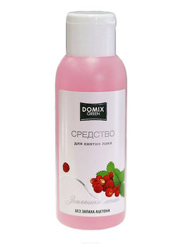 Domix Green Жидкость для снятия лака без запаха ацетона Земляника лесная, 105 мл  фото 2