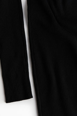 Vestido en punto acanalado con cuello perkins - H&m фото 6