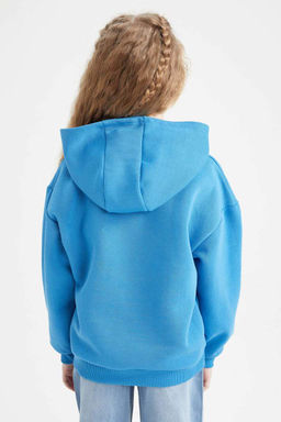 Толстовка с капюшоном для девочек - Defacto фото 6