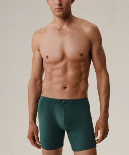 ATLANTIC 2MH-173 Трусы шорты Solid Long - набор (2 шт.) зеленый лес + темно-синий фото 2