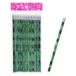 Цена за 12 шт. Карандаш чернографитный Calligrata «Пауки», НВ, с ластиком, корпус круглый