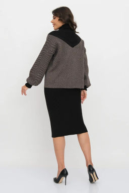 ЗЛАТА Костюм М 3306/кофе