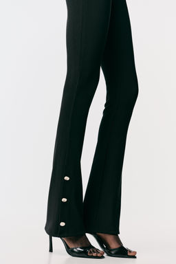 FLARE LEGGINGS WITH BUTTON HEMS - Zara фото 2