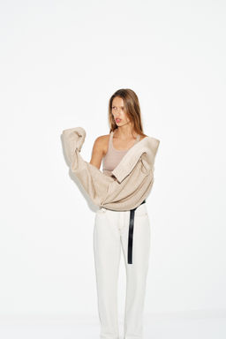JERSEY PUNTO GRUESO / Beige - Zara фото 3