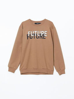 Bisiklet Yaka Erkek ?ocuk Sweatshirt