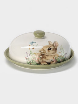 Блинница Доляна «Зайка» d=23 см, доломит, белая