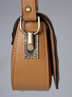 Сумка замшевая на плечо Deboro 30791 глина