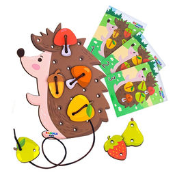 Шнуровка «Ёжик на полянке»