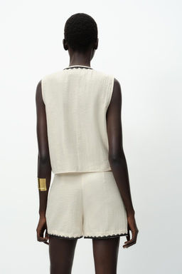 TASSEL EMBROIDERED GILET - Zara фото 5