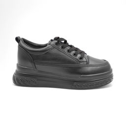 Кроссовки из натуральной кожи P65-3 черные - Sport фото 2
