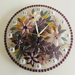 Настенные часы Сиреневые - Стрекоза фото 2