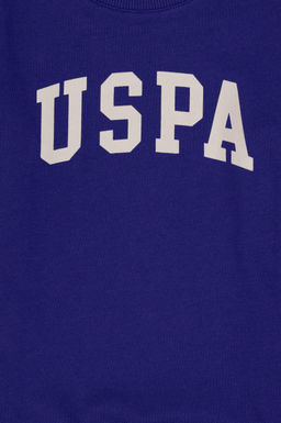 Базовый свитшот фиолетового цвета для мальчика - U.s. polo assn фото 3