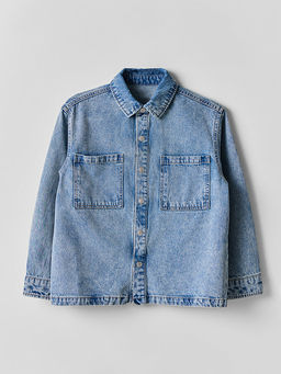 Куртка джинсовая для мальчиков оверсайз - Mark formelle фото 5