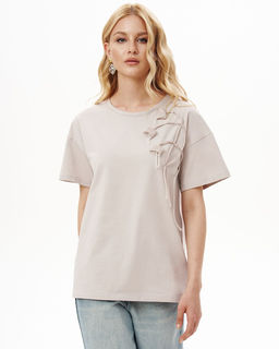 Футболка с объёмными цветами FAS005 - Sahar art lab фото 6