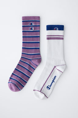 CHAMPION ® X ZARA STRIPED LONG SOCKS  фото 4