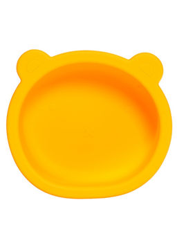 Набор для кормления «Мишка» тарелка и ложка, жёлтый, Крошка Я