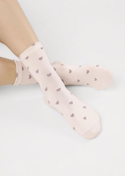 CLE Носки жен.Д2501 fashion база хл+эл св.бежевый