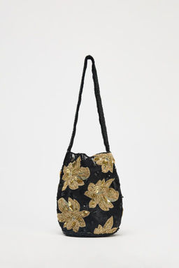 FLORAL EMBROIDERY BUCKET BAG - Zara фото 2