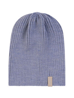 Шапка вязаная голубая Ш-103 (58)