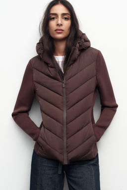 CONTRAST PUFFER JACKET - Zara фото 5