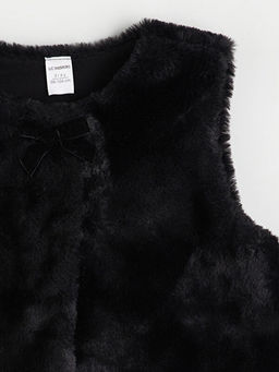 Bisiklet Yaka Suni K?rkl? K?z ?ocuk Yelek