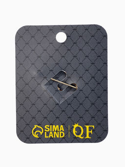 Брошь "Кошка Царица", цвет красно-белый в золоте