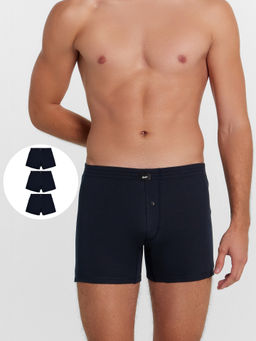 Трсы мужские шорты мультипак (3 шт.) в темно-синем цвете т.синий +т.синий +т.синий 411152-3