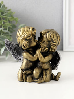 Фигурка полистоун Ангелы целуются, 10.5?11?8 см