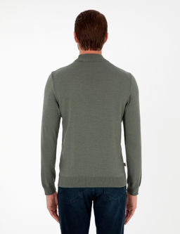 Duman Slim Fit Yar_m Bal_k__ Yaka Basic Triko Kazak - Pierre cardin фото 5