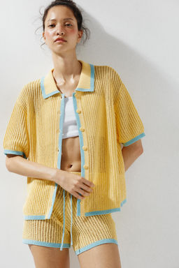 COLLAR POLO CARDIGAN - Zara фото 24