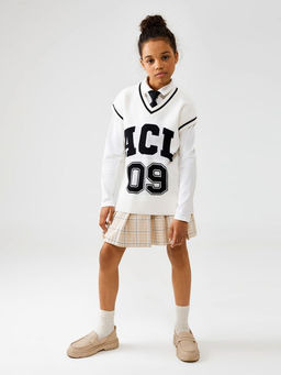 ACOOLA / Жилет детский для девочек Carlota молочный фото 2