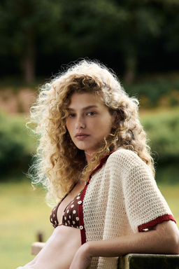 KNITTED POLO CARDIGAN - Zara фото 9