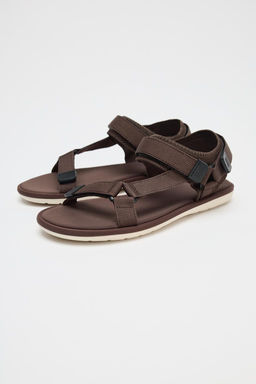 STRAPPY HOOK-AND-LOOP SANDALS - Zara фото 2