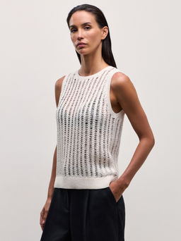 Топ ажурной вязки / Zarina  фото 6