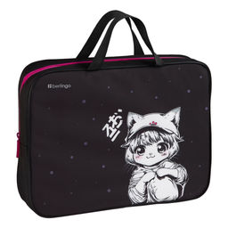 Папка на молнии с ручками А4 Berlingo "Kawaii Dream" ширина 75мм (FB-BP-1218) текстиль